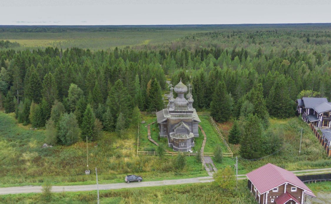 Церковь Петра и Павла, Вирма (Беломорский район, Республика Карелия). общий вид в ландшафте, Вид с востока