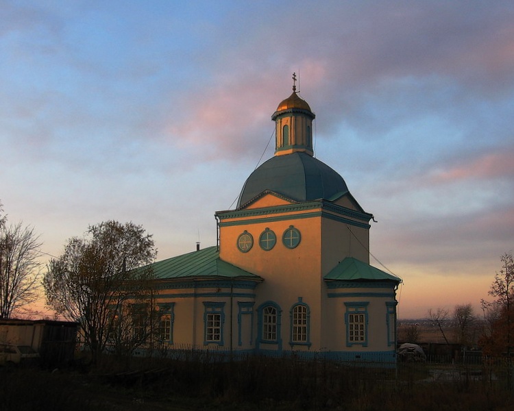 Церковь Иоакима и Анны, Носовское (Череповецкий район, Вологодская область). общий вид в ландшафте