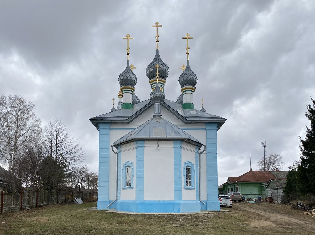 Восточный фасад, фасады. Церковь Покрова Пресвятой Богородицы, Стрельниково (Костромской район, Костромская область)