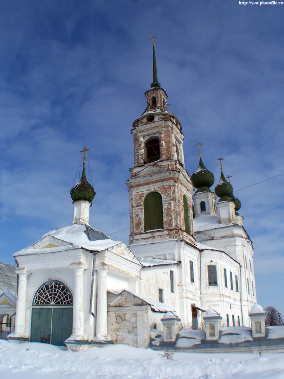 Шунга. Церковь Покрова Пресвятой Богородицы. фасады