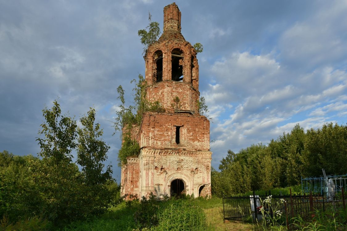 Церковь Рождества Пресвятой Богородицы, Николо-Чалово, урочище (Солигаличский район, Костромская область). фасады, Вид с северо-запада