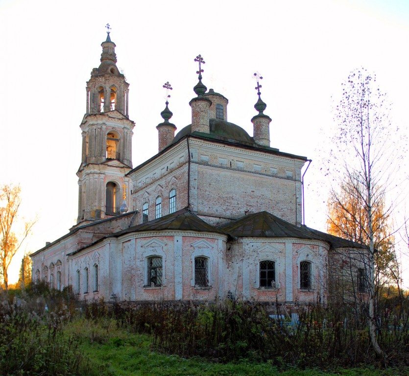 Церковь Воскресения Христова, Верховье (Солигаличский район, Костромская область). фасады