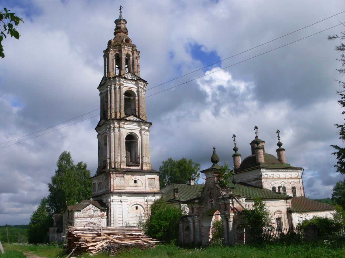 Церковь Воскресения Христова, Верховье (Солигаличский район, Костромская область). фасады