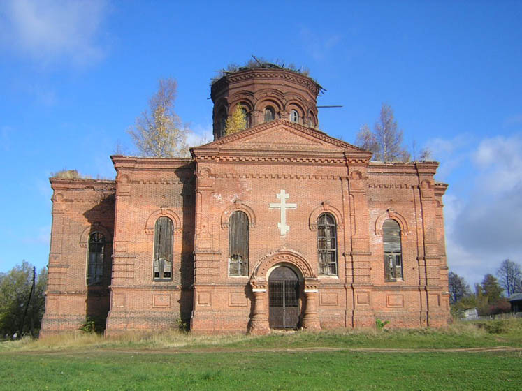 Сидоровское. Церковь Покрова Пресвятой Богородицы. фасады