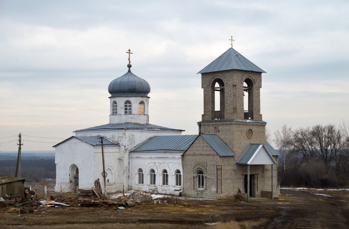 Урыв-Покровка. Церковь Николая Чудотворца. фасады