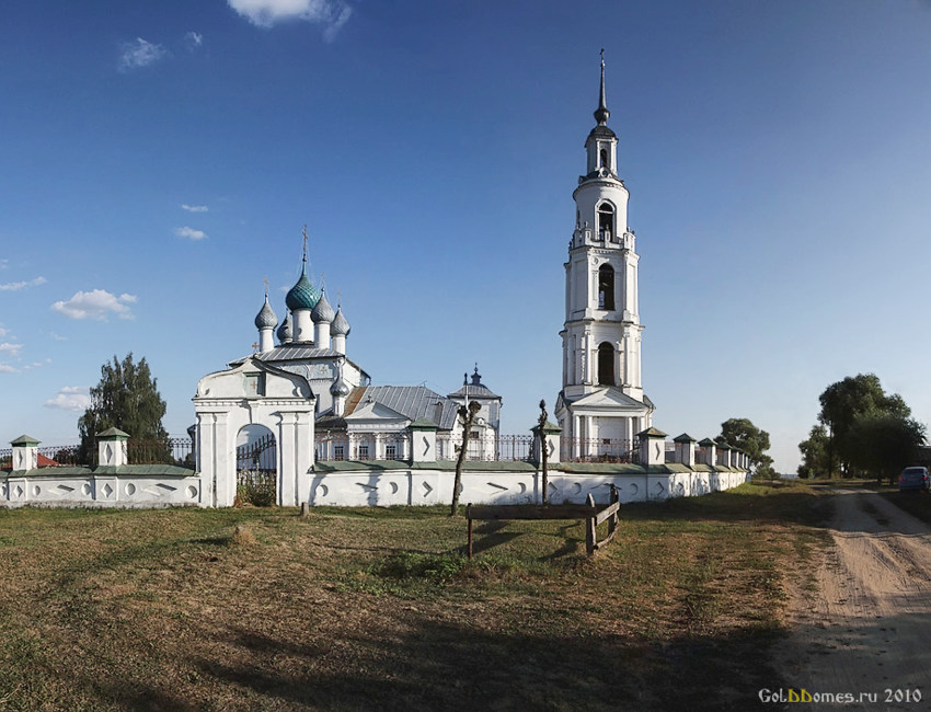 Успенская Тетеринская пустынь, Тетеринское (Нерехтский район, Костромская область). общий вид в ландшафте