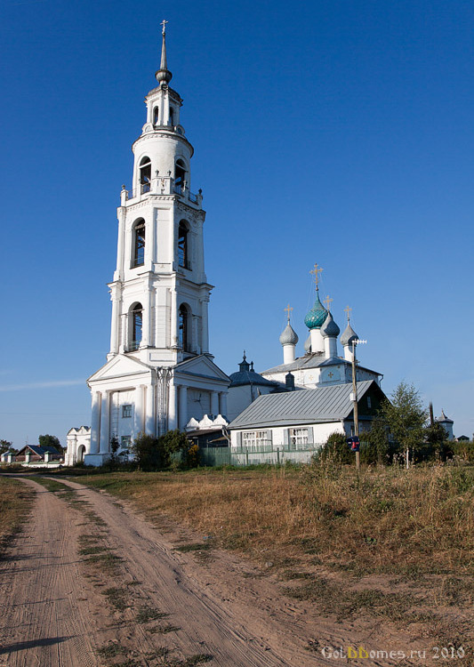 Успенская Тетеринская пустынь, Тетеринское (Нерехтский район, Костромская область). общий вид в ландшафте