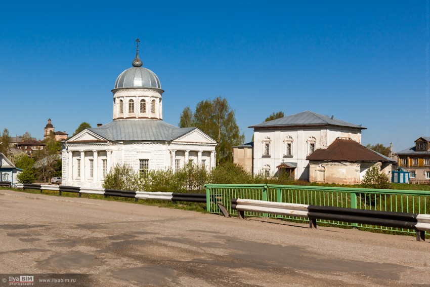 Солигалич. Храмовый комплекс Преображенского прихода. общий вид в ландшафте