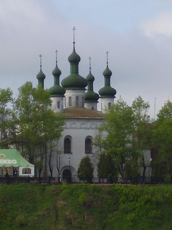 Храмовый комплекс. Церкви Вознесения Господня и Иоанна Златоуста, Кинешма (Кинешемский район, Ивановская область). фасады, Вид с Волги