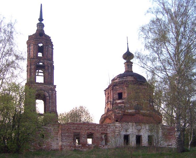 Церковь Николая Чудотворца, Кузьмино, урочище (Приволжский район, Ивановская область). фасады