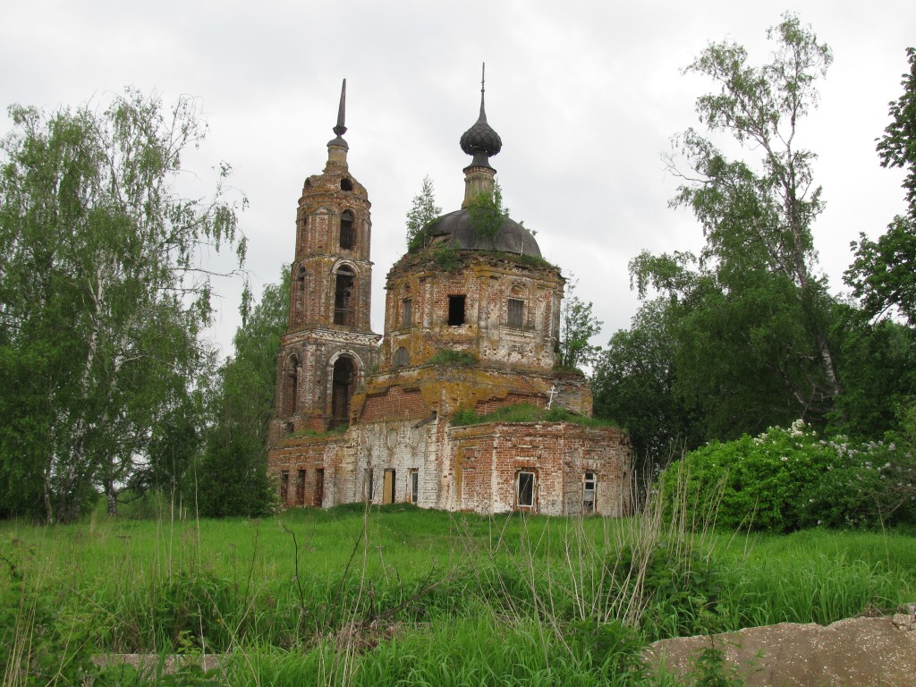 Церковь Николая Чудотворца, Кузьмино, урочище (Приволжский район, Ивановская область). фасады, Действует