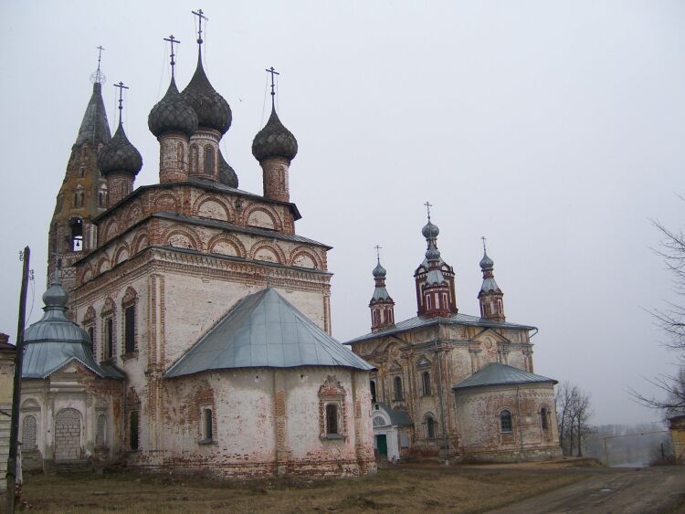 Парское. Ансамбль церквей Усекновения главы Иоанна Предтечи и Вознесения Господня. фасады