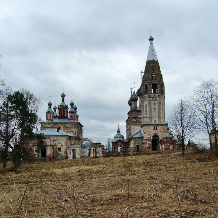 Парское. Ансамбль церквей Усекновения главы Иоанна Предтечи и Вознесения Господня. фасады, вид с запада