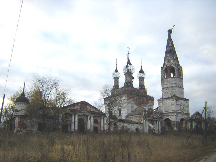 Храмовый комплекс. Церкви Покрова Пресвятой Богородицы и Всех Святых, Дунилово (Шуйский район, Ивановская область). фасады, Церкви Всех Святых и Покровская