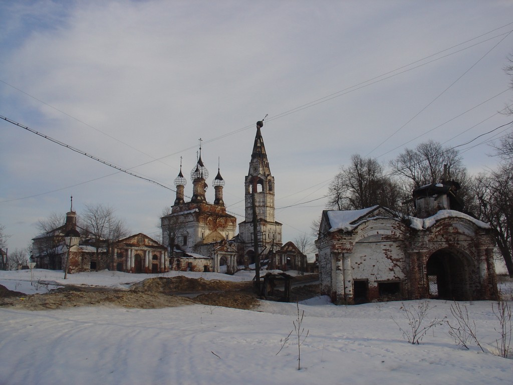 Дунилово. Храмовый комплекс. Церкви Покрова Пресвятой Богородицы и Всех Святых. фасады