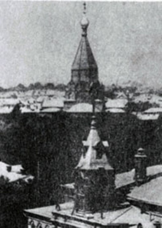 Церковь Иерусалимской иконы Божией Матери за Покровской заставой, Таганский (Центральный административный округ (ЦАО), г. Москва). архивная фотография, фото с сайта http://krest-mon.ru/podvorie.html