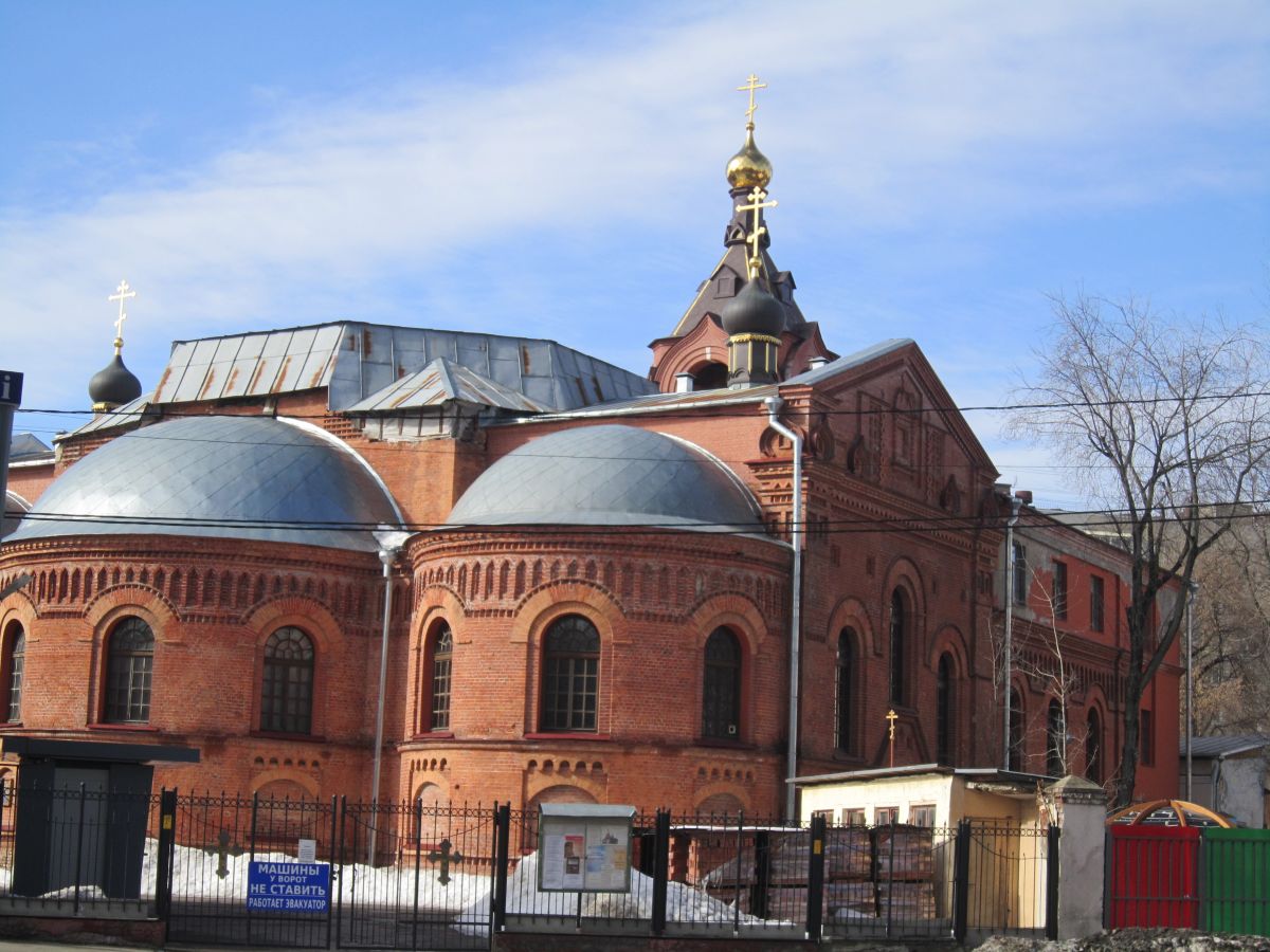 Церковь Иерусалимской иконы Божией Матери за Покровской заставой, Таганский (Центральный административный округ (ЦАО), г. Москва). документальные фотографии