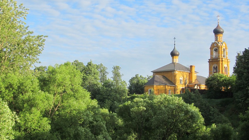 Киржач. Церковь Николая Чудотворца на Селивановой горе. общий вид в ландшафте