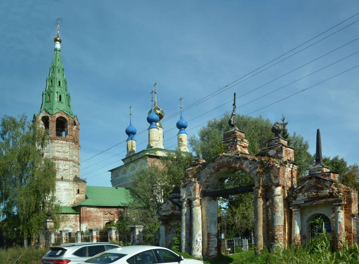 Храмовый комплекс. Церкви Рождества Пресвятой Богородицы и Вознесения Господня, Горицы (Шуйский район, Ивановская область). фасады