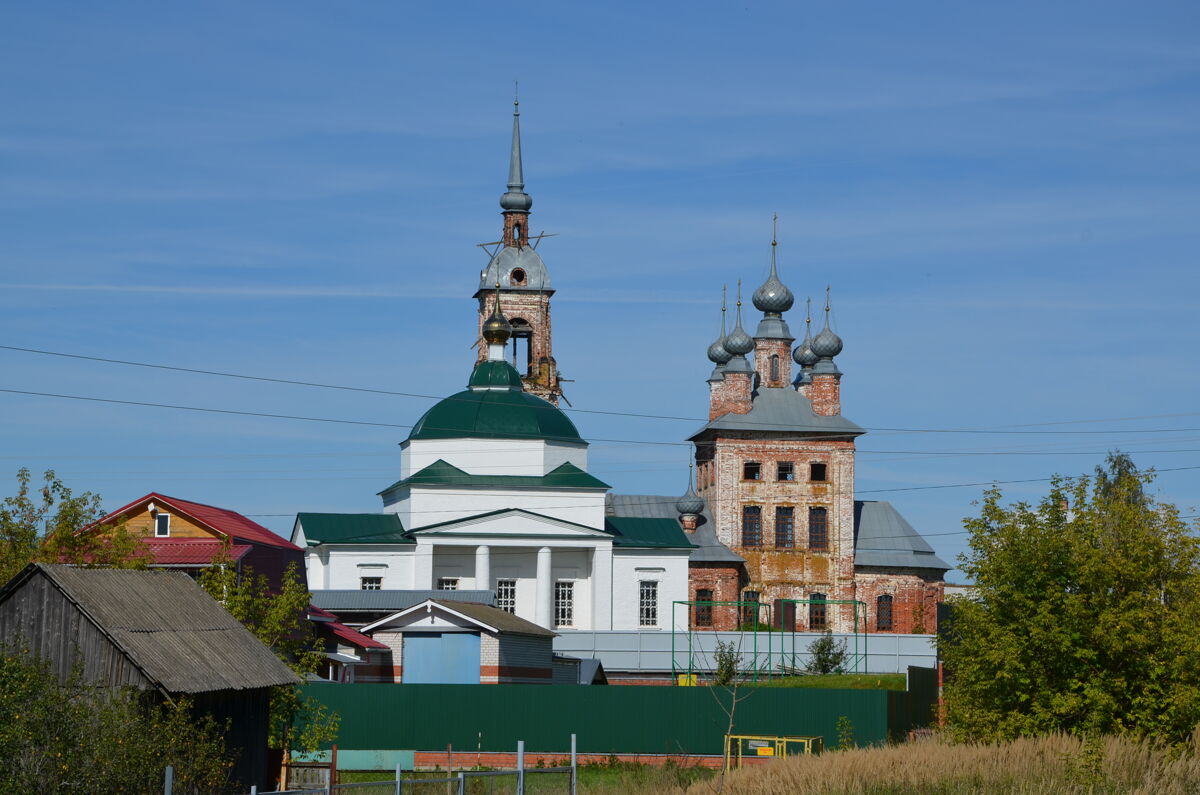 Храмовый комплекс. Церкви Вознесения Господня и Иоанна Богослова, Введеньё (Шуйский район, Ивановская область). фасады