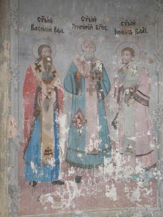 Церковь Николая Чудотворца, Чернцы (Шуйский район, Ивановская область). интерьер и убранство, Фрески Никольской церкви