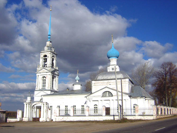 Церковь Усекновения главы Иоанна Предтечи, Кибергино (Тейковский район, Ивановская область). фасады
