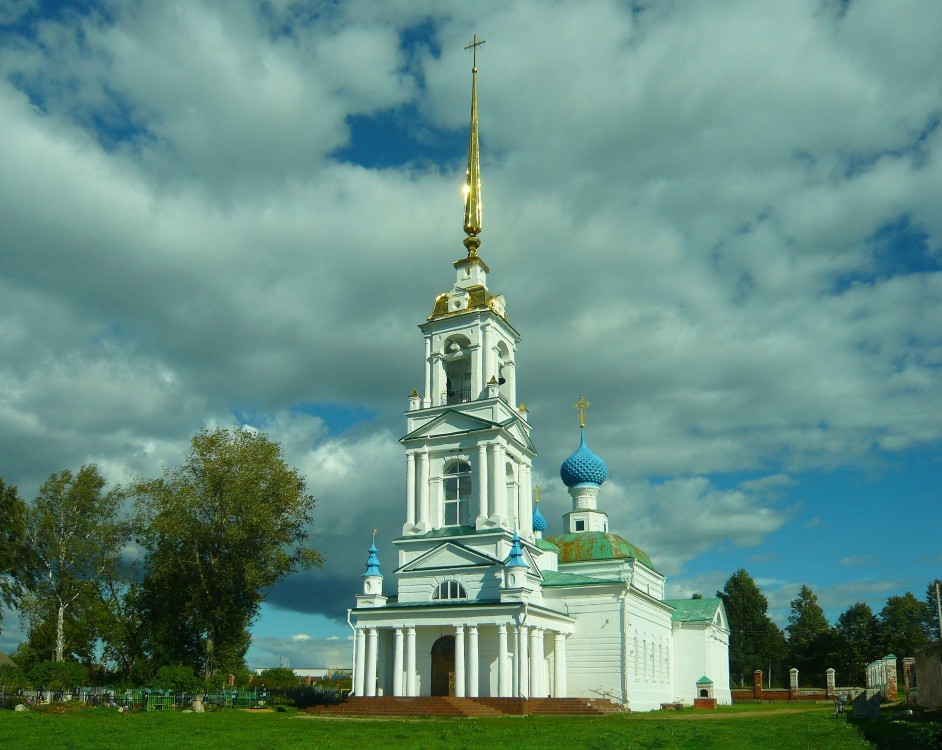 Кибергино. Церковь Усекновения главы Иоанна Предтечи. фасады