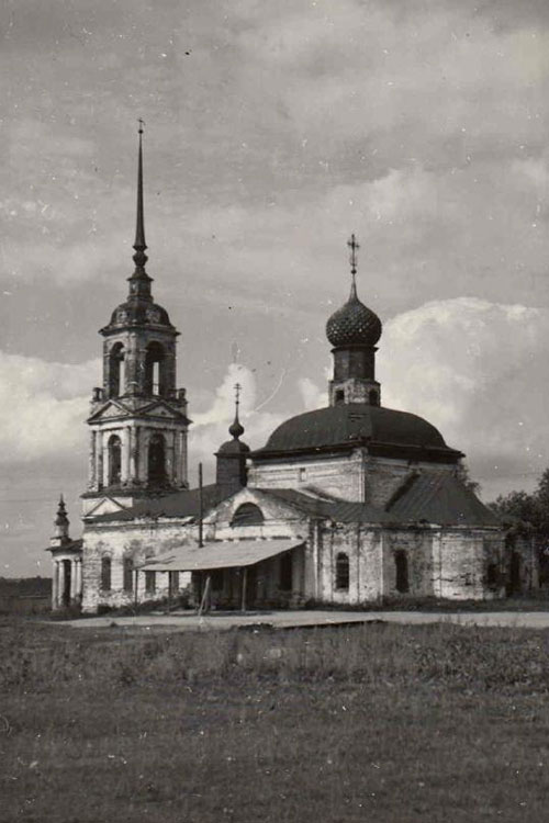 Церковь Усекновения главы Иоанна Предтечи, Кибергино (Тейковский район, Ивановская область). архивная фотография, Церковь Усекновения главы Иоанна Предтечи. Архивное фото.