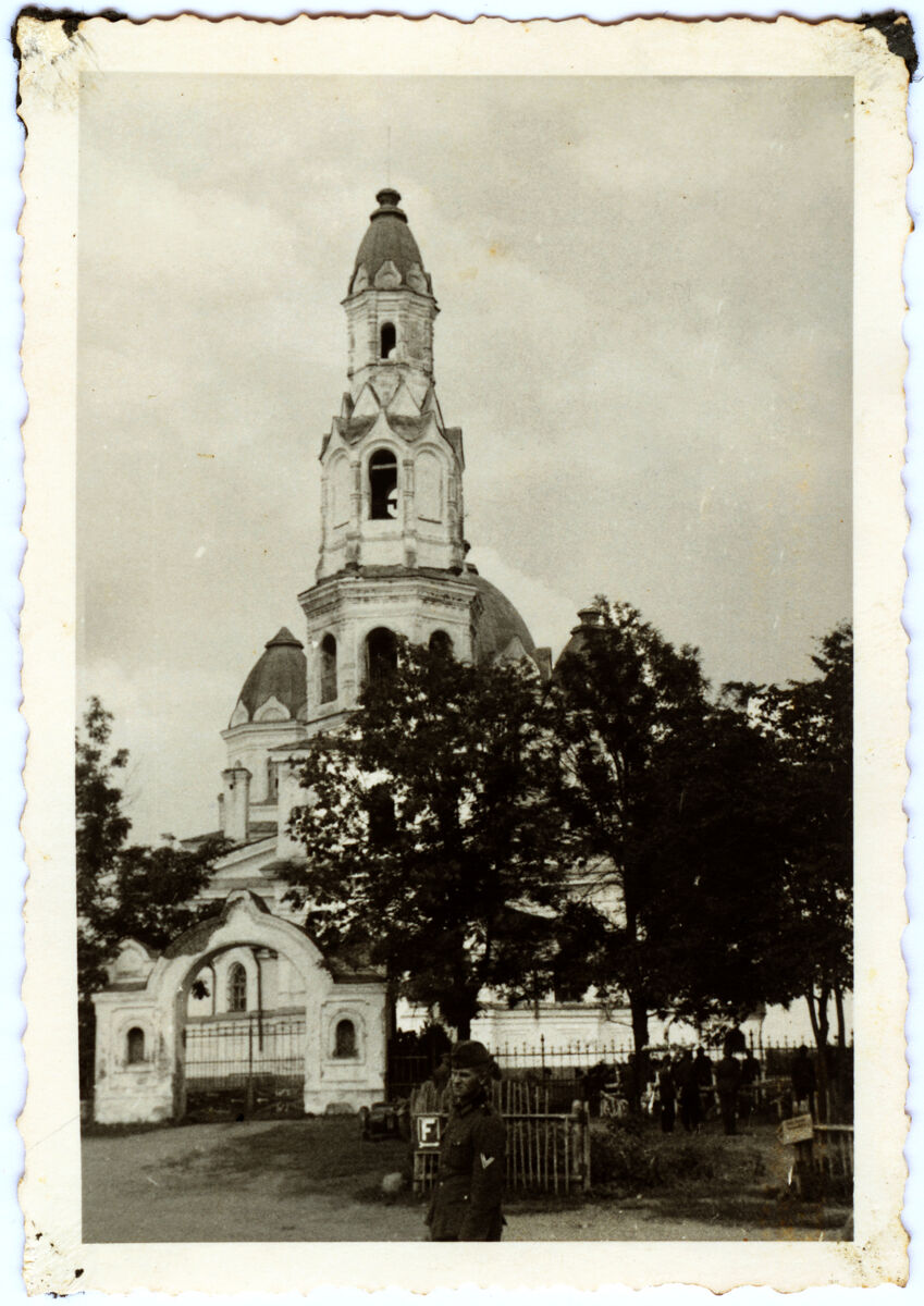 Церковь Рождества Христова, Старополье (Сланцевский район, Ленинградская область). архивная фотография, Западный фасад. С аукциона e-bay.de