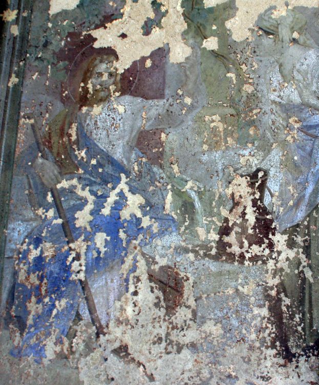 Поджигородово. Церковь Михаила Архангела. интерьер и убранство, Сохранившиеся фрески