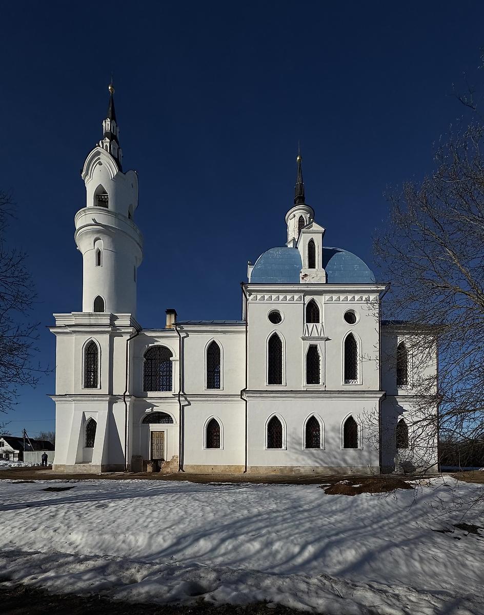 Южный фасад, фасады. Церковь Михаила Архангела, Поджигородово (Клинский городской округ, Московская область)
