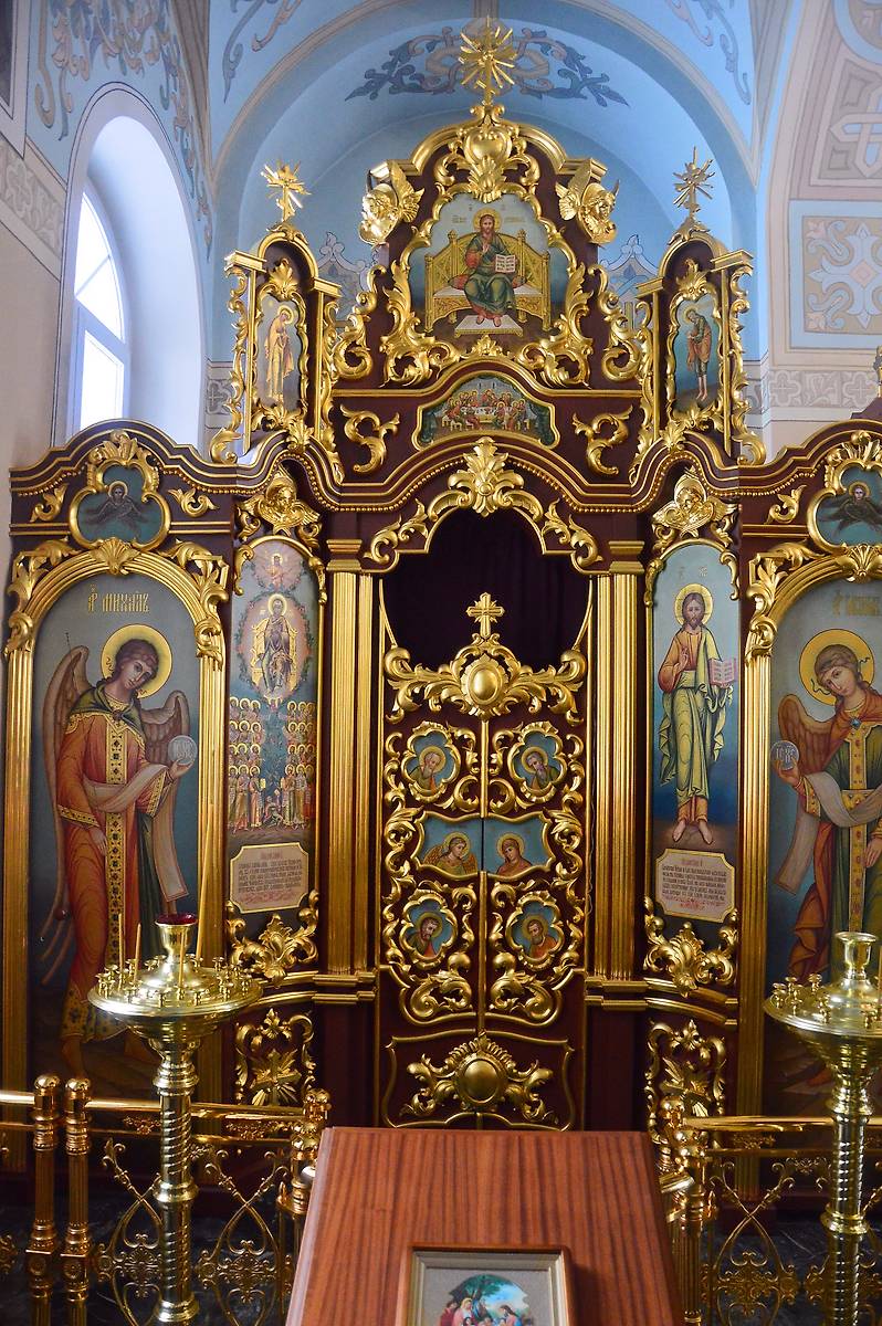 Иконостас левого придела., интерьер и убранство. Церковь Николая Чудотворца, Мансурово (Истринский городской округ и ЗАТО Восход, Московская область)