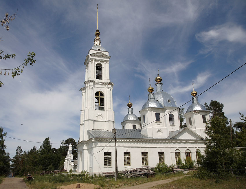 Охотино. Церковь Вознесения Господня. фасады