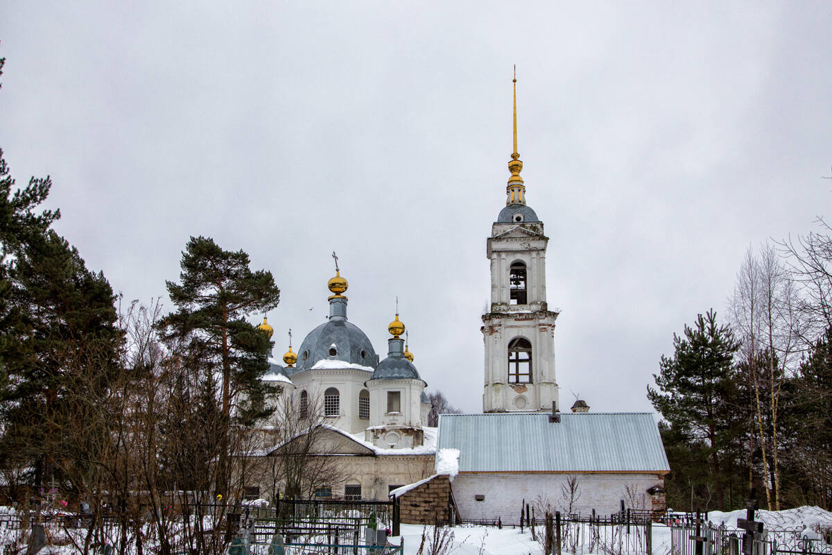 Охотино. Церковь Вознесения Господня. фасады