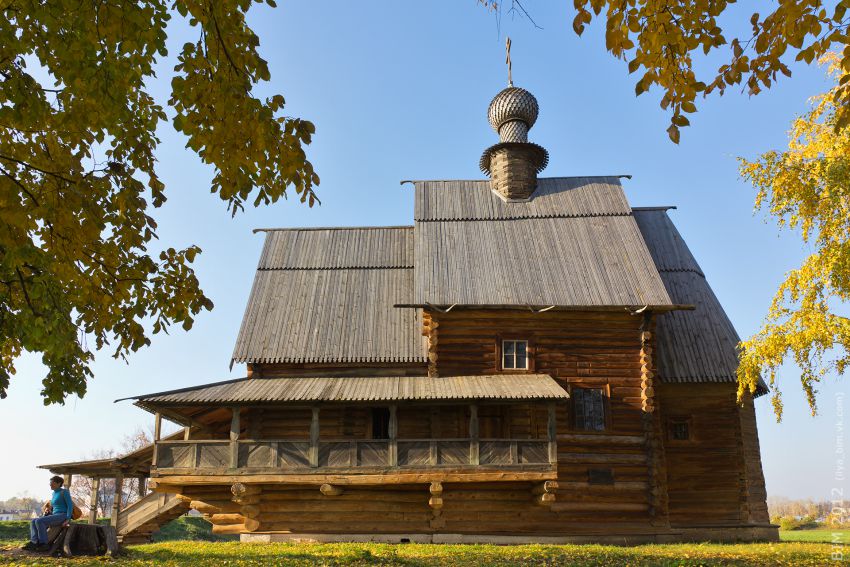 Суздаль. Музей деревянного зодчества. Церковь Николая Чудотворца из с. Глотово. фасады