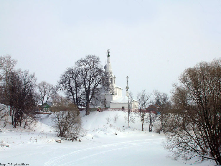 Церковь Космы и Дамиана, Суздаль (Суздальский район, Владимирская область). общий вид в ландшафте