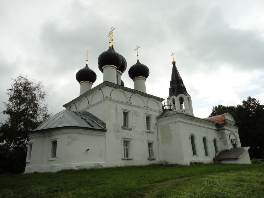 Норское. Церковь Троицы Живоначальной. общий вид в ландшафте