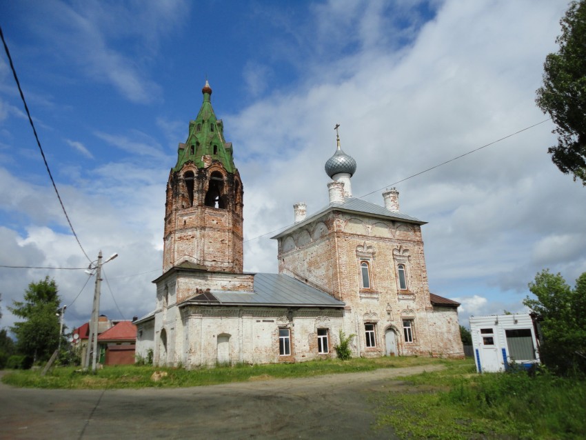 Норское. Церковь Успения Пресвятой Богородицы. общий вид в ландшафте