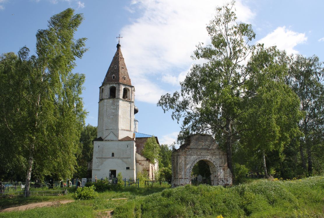 Любец. Церковь Успения Пресвятой Богородицы. фасады, Вид с запада