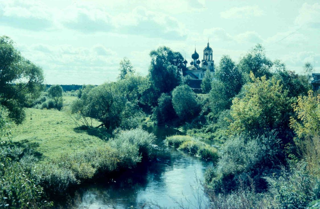 Церковь Сергия Радонежского, Деболовское (Ростовский район, Ярославская область). общий вид в ландшафте