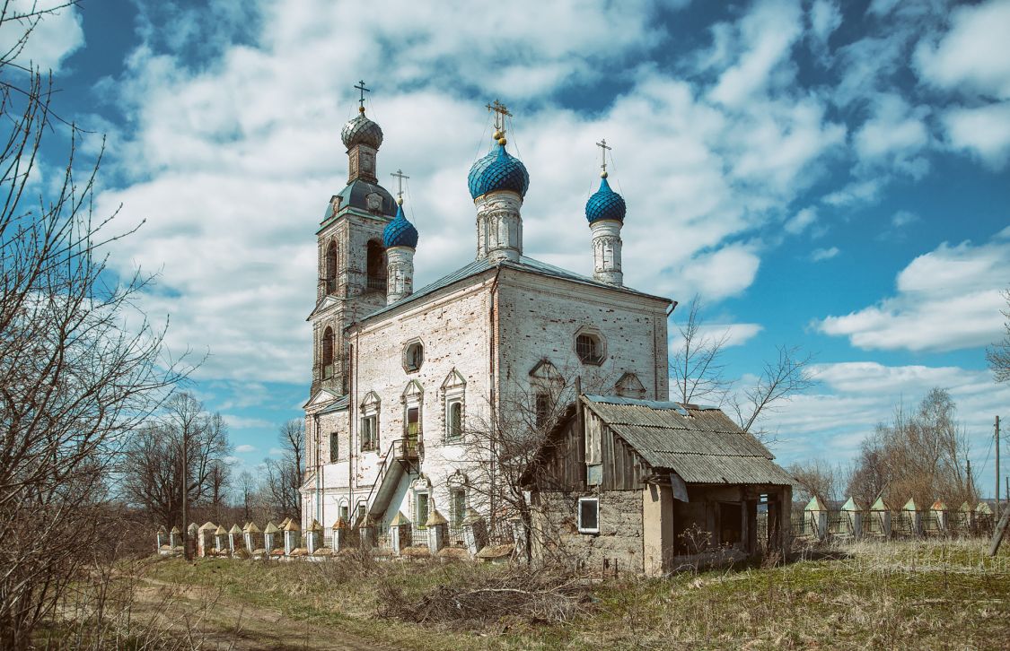 Церковь Казанской иконы Божией Матери, Скнятиново (Никольская с/а) (Ростовский район, Ярославская область). фасады