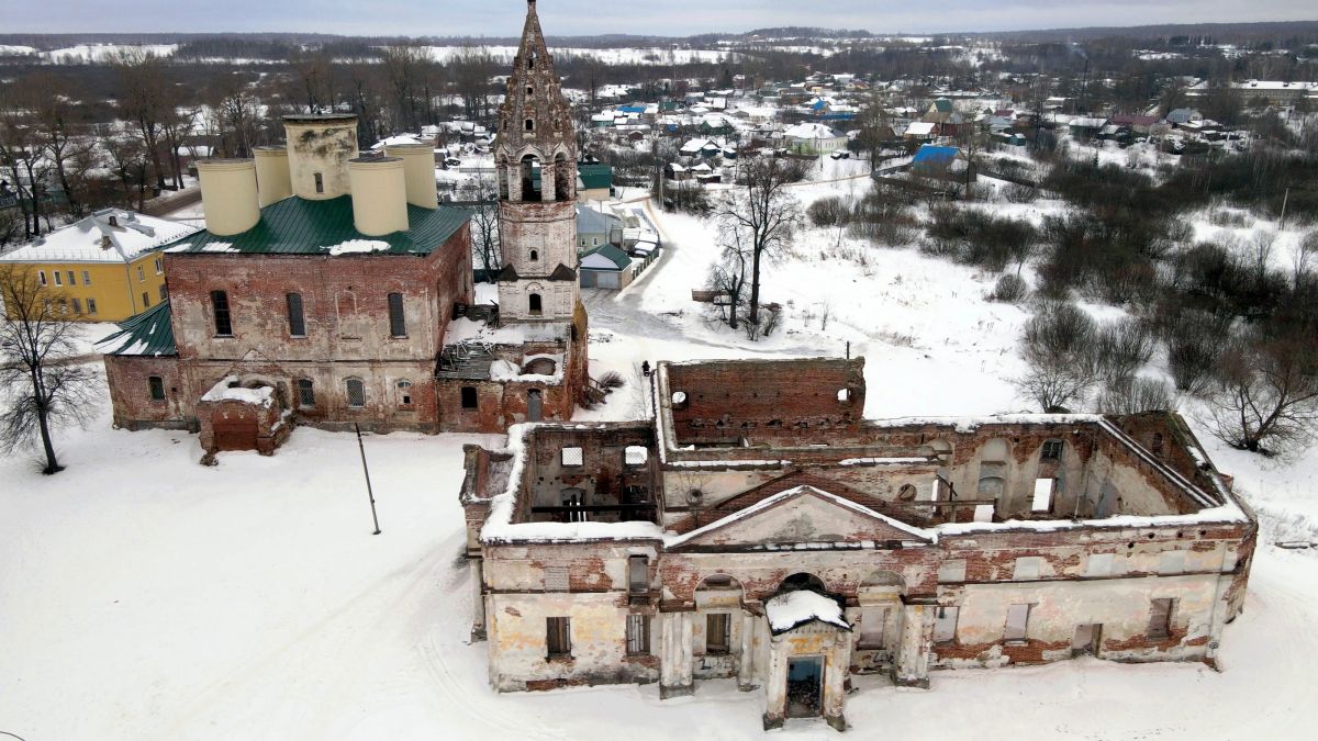 Поречье-Рыбное. Ансамбль церкви Никиты мученика и церкви Петра и Павла. фасады