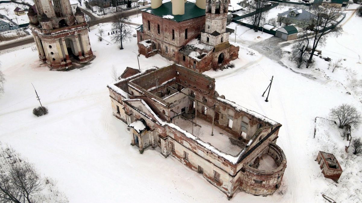 Поречье-Рыбное. Ансамбль церкви Никиты мученика и церкви Петра и Павла. фасады