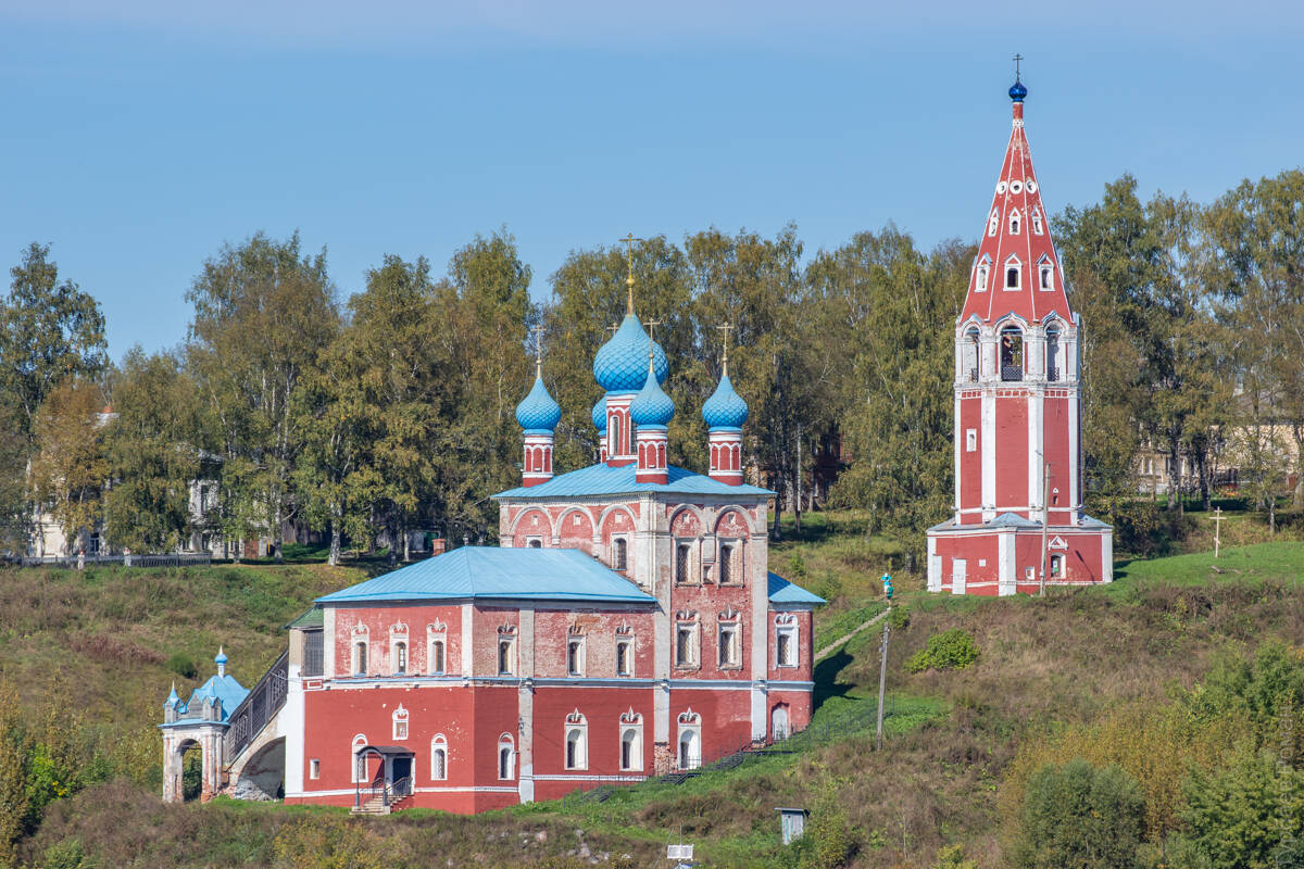 Церковь Казанской иконы Божией Матери и Преображения Господня, Тутаев (Тутаевский район, Ярославская область). фасады, Вид с юга