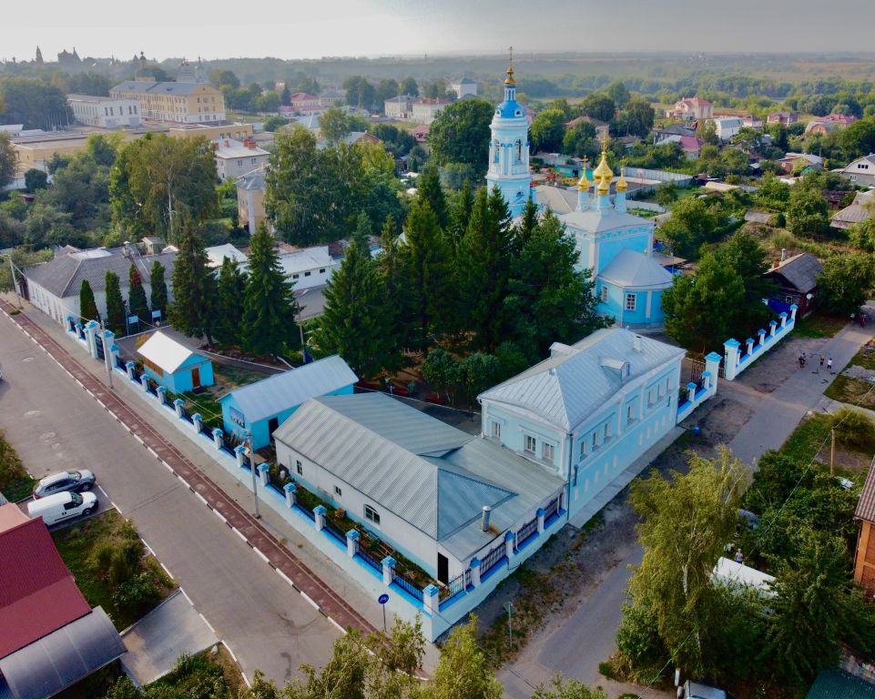 Церковь Богоявления Господня, Коломна (Коломенский городской округ, Московская область). общий вид в ландшафте, С высоты вид с ЮВ 