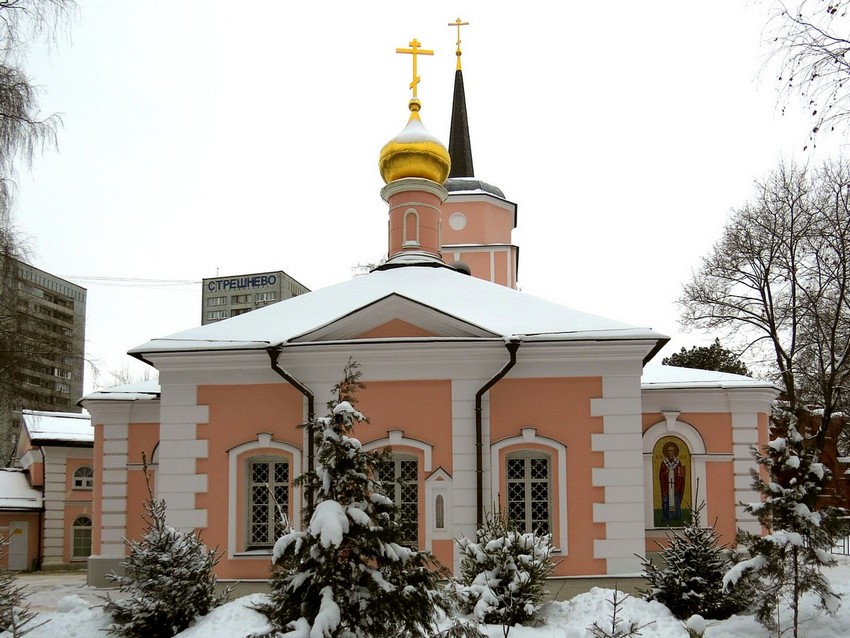 Покровское-Стрешнево. Церковь Покрова Пресвятой Богородицы в Покровском-Стрешневе. фасады