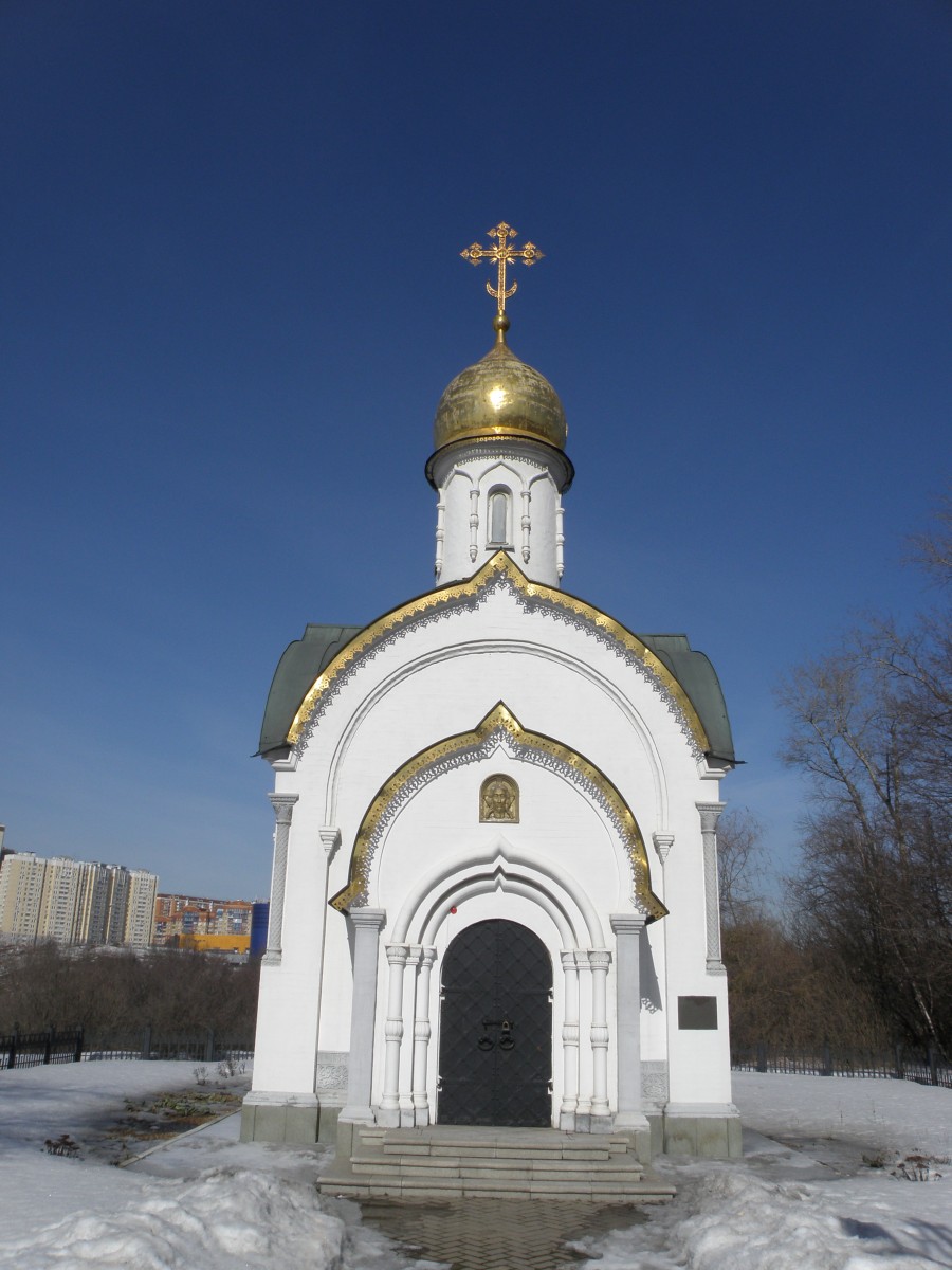 Часовня Феодоровской иконы Божией Матери в Братцеве, Северное Тушино (Северо-Западный административный округ (СЗАО), г. Москва). фасады