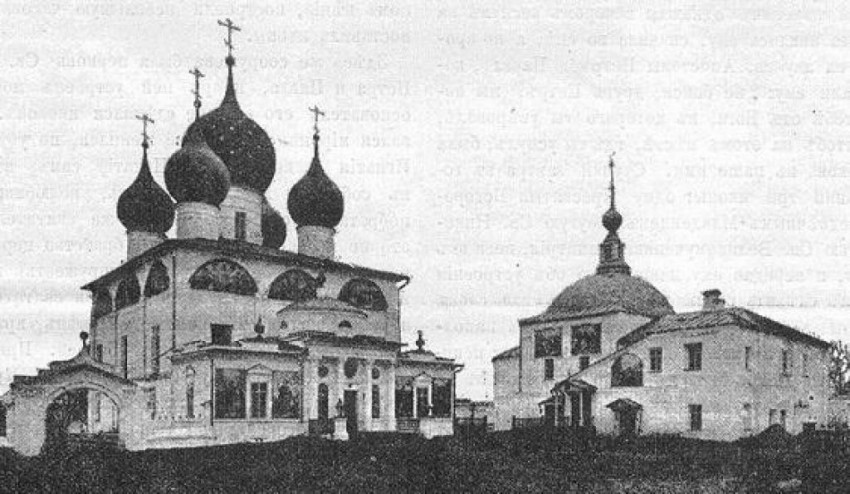 Петровский монастырь, Ростов Великий (Ростовский район, Ярославская область). архивная фотография, Собор Петра и Павла. Церковь Похвалы Божией Матери