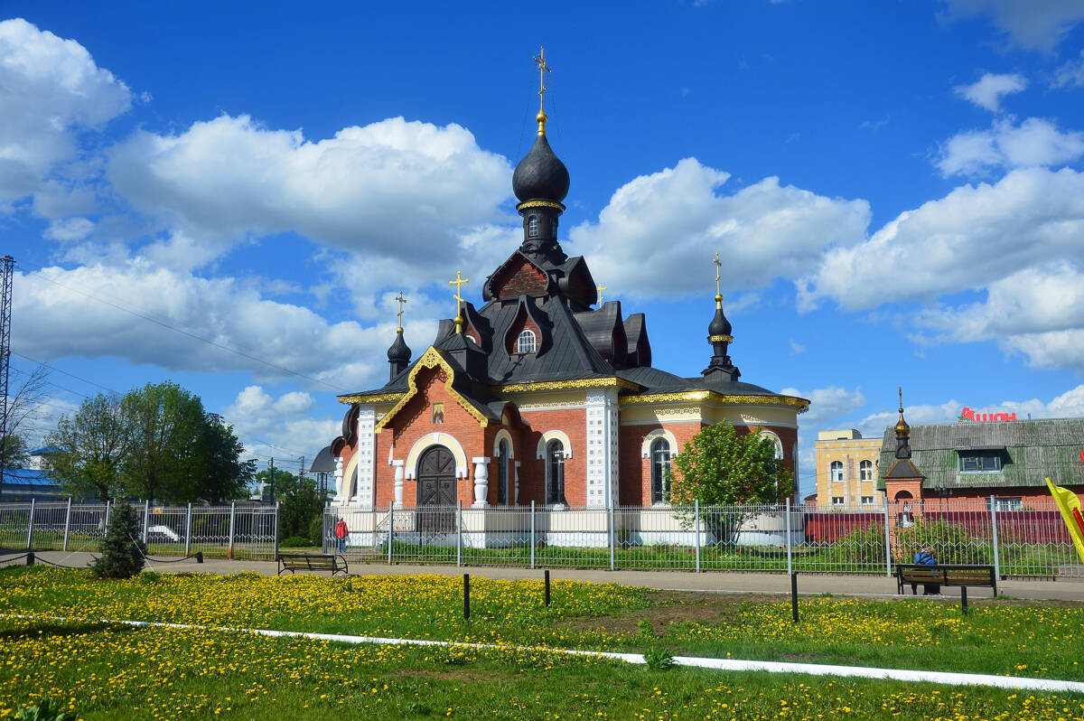 Церковь Серафима Саровского, Александров (Александровский район, Владимирская область). общий вид в ландшафте