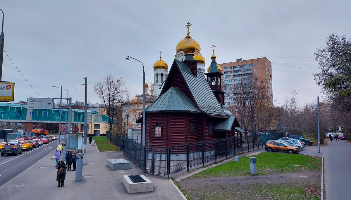 Церковь Иоанна Русского в Кунцеве (деревянная), Кунцево (Западный административный округ (ЗАО), г. Москва). фасады